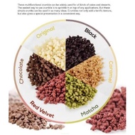 (I-20) La Kreiva Cookie Crumble Crumb Topping 100 grams Cookie Crumble Redvelvet Flavor, Matcha / Cr