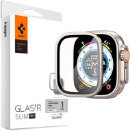 Spigen Apple Watch Screen Protector Series Ultra 2 / 1 (49mm) Full Cover Glas.tR Slim Pro Tempered Glass With Alloy Tray