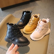 Girls' boots Girls' boots Shoes for girls in shallow lot, soft and light leather [GBG02]