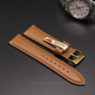 สายนาฬิกาหนังแท้ BERNARD C-694-G-BR-2 (เบอร์นาร์ด) จากประเทศอีตาลี เย็บด้าย ล็อคแบบนาฬิกา Swiss แข็งแรง ทนทาน อย่างดี