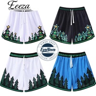 Christmas Men's Basketball Shorts - Gym Training Workout Athletic Shorts with Mesh & Graphic Print, 