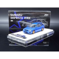 [M.A.S.H] ATS 1/64 IMPREZA WRX GC8 Wagon Blue Hood Can Be Opened