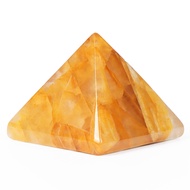 Artistone 1.6" Citrine Crystal Orgone Pyramid Positive Energy Generator Healing Crystals Chakra Medi