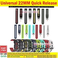 22mm Watch Strap 22mm Universal Quick Release System Rubber Two Tones - TTN