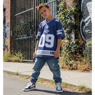 OLIVERKIDS - Boys and girls jersey 3-12 years NO 09 print Full Printing Women Girls Half Vintage Str