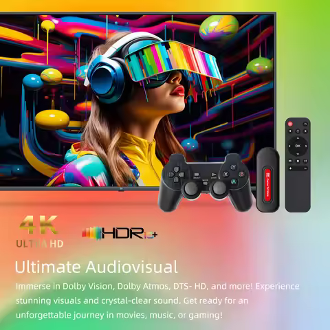 G1 Dual System 8K WIFI 2.4G/5G 3D Game Stick Retro Video Games Console Android 13.0 Game TV Box 64G