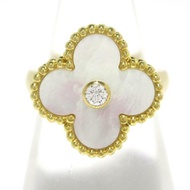 Van Cleef & Arpels Cleef&Arpels Lee Ring vintage Pearl K18YG Direct from Japan Secondhand