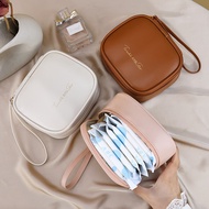 PU Waterproof Cosmetic Bag Portable Wash Bag Cute Coin Purse Exquisite Storage Bag Carry-on Lipstick