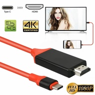 KABEL TYPE C HDTV USB TYPE-C TO HDMI CABLE FOR ANDROID HP YANG SUDAH SUPORT KABEL MHL 2M