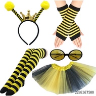 Easter Headband Bee Party Dress Up Wings Props Bee Clothes Clothing Bee Hair Accessories Glasses Set