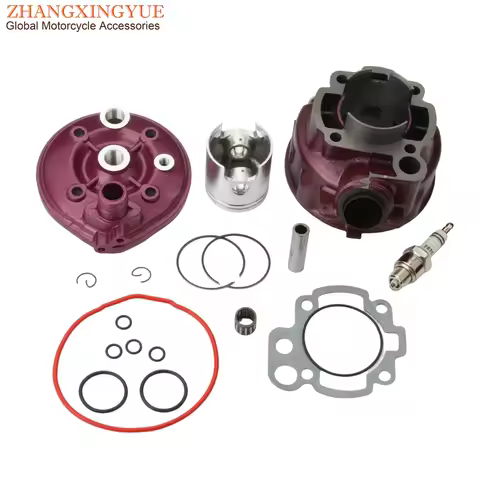 Motorcycle 49mm 90cc Big Bore Cylinder Kit & Head For Keeway TX X-Ray 50 Supermoto 2-Stroke AM6 Mina