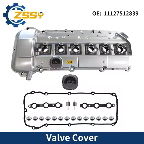 11127512839 New Aluminum Engine Valve Cover 11 12 7 512 839 For BMW M54 E46 E60 E83 E53 E85 320i 325