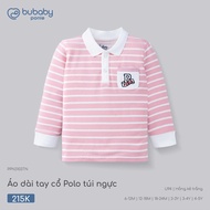 (6M-4Y) BU Baby - Polo collar long sleeve shirt Bu Bu chest pocket - PPN3103TN - SS26.T8A