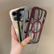 Suitable for iPhone 15 14 13 12 11 Pro Max Plus XR TPU transparent magnetic shell