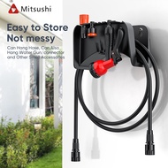 Mitsushi Hose Pipe Hanger Garden Hose Holder Heavy Duty Outdoor Water Hose Reel Wall Mount Plastic P