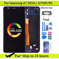 Laris Super Amoled For Samsung Galaxy A7 2018 A750 SMA750F LCD Di