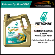 Petronas Syntium 3000 E 5W40 Fully Synthetic Engine Oil API SP ACEA A3/B4 (4L)