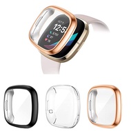 Screen Protector Case Compatible with Fitbit Sense /Versa  Versa Versa 2 TPU Full Coverage Screen Pr