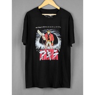 Akira Vintage Distressed Tee Cyberpunk Anime Theme Washed Cotton Short Sleeve Unisex Casual Top  304