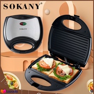 SOKANY เครื่องทำแซนวิช เครื่องทำแซนวิส เครื่องทำแซนด์วิช sandwich maker ที่ทำแซนด์วิช เครื่องอบแซนวิช เตาปิ้งขนมปัง เครื่องปิ้ง