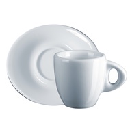 Ancap Espresso Ridretto Galileo thick ceramic cup, 55ml_Ancap espresso Edex ceramic plate