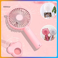  Desk Fan High Velocity USB Rechargeable Cat Ear Design Portable Hand Held Fan for Office