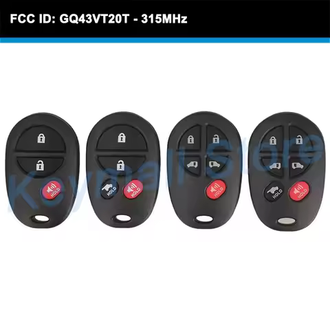 KEYECU Remote Key Fob 3 4 5 6 Buttons 315MHz for Toyota Toyota Sienna Solara Avalon Camry Highlander