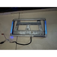 frame plate nissan berlampu led limited .