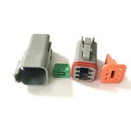 Deutsch DT 6 Pin Gray Male and Female Auto Waterproof Electrical Wire Connector DT04-6P DT06-6S