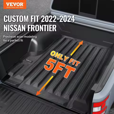 Truck Bed Mat Fit 2022-2024 Nissan Frontier TPE Truck Bed Liner Accessory