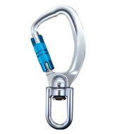 Swivel Carabiner Clip 360° Rotatable Carabiner Big Auto Locking Carabiner C-Ring Climbing Equipment 