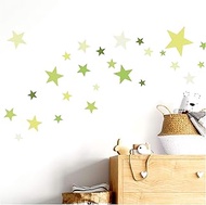 Little Deco DL409 Wall Sticker 60 Stars Children's Room Boys Girls Stars I Green I Many Colours Wall