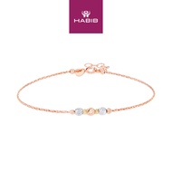 HABIB 585/14K Rose, White and Yellow Gold Bracelet 714-BR IF 06-L