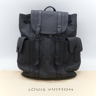 Louis Vuitton 路易威登 Christopher PM 黑色 顆粒小牛皮壓花登山後背包