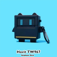 【Trend Front】For Havit TW967 Case Casing Soft Silicone Cartoon Innovation Earphone Case Cover NO.1