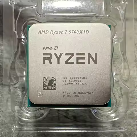 CPU Ry-zen 7 5700X3D Tray R7 5700X3D 3GHz 8Core 16Thread CPU 7NM L3 AM4 Socket PCIE 4.0 Processor CP