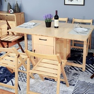 โต๊ะกินข้าว 4 ที่นั่งพร้อมเก้าอี้ T-1397-D+FC-1 -Evergreen-Furniture DiningSet ทำจากไม้ยางพารา จัด