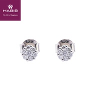 HABIB A La Solitaire Diamond Earring in 375/9k White Gold 25697(E)