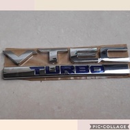 Vtec Turbo Emblem for Honda Crv Turbo Civic Turbo