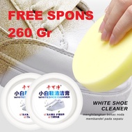 Sneaker Whitening Cream, Shoe Cleaning Cream, Free Cleaning Sponge, Powerful White Shoes Cleaner