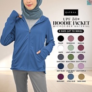 QAYRAA UPF50+ Cap Jacket Jogging Jacket Sport Anti-UV Hoodie /Size S-3XL/Black/Blue/Maroon/Grey/Dust