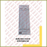 ❂ ◶ ☫ DTR DAILY TIME RECORD DTR FORM 48 100SHEETS PER PACK