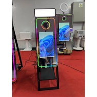 new arrival 40 inch Mirror Photo Booth Machine selfie portable booth For events Led Light camera pri