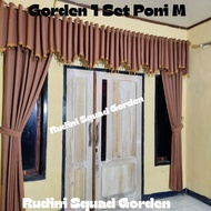 9G Castem Curtains 1 Set . Right Curtain Kiri 9 waves 24 waves.
