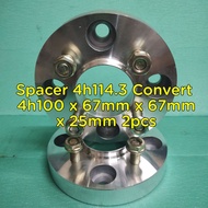 Spacer 4h114.3 Convert 4h100 x 67mm x 67mm x 25mm 2pcs