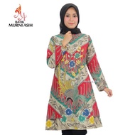 Promo Dress Full Trikot Baju Kantor Batik Murni Asih D25-M03 Murah