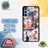HP SAMSUNG A32/M32 4G Case Can Be Used For All Types Alsohp [LUFFY GEAR 5 Motif] _Latest Shiny Case 