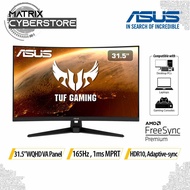 ASUS TUF Gaming VG32VQ1B Curved Gaming Monitor 31.5 inch WQHD (2560x1440), 165Hz(Above 144Hz), Extreme Low Motion Blur, Adaptive-sync, FreeSync Premium, 1ms (MPRT), HDR10