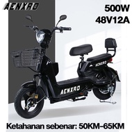 AENXRD JY Electric Bike 48V 12Ah Electric Scooter motor Large Rechargeable Capacity Battery 电动车