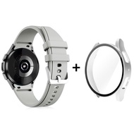 20mm พร้อมเคสสำหรับ Samsung Galaxy Watch 6 5 4 40mm 44mm ตัวป้องกันหน้าจอกันชนแข็งสำหรับ Samsung Watch 5 40mm 44mm ฝาครอบป้องกัน